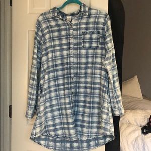 Plaid T-shirt dress